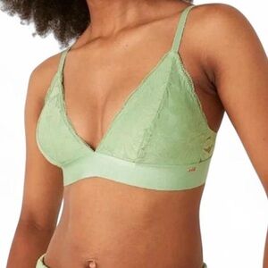 Pink Victoria’s Secret Lace Bralette in Green